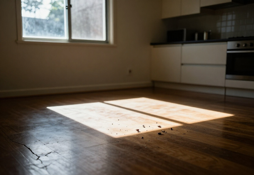 Termite damage in a Glenfield home before treatment